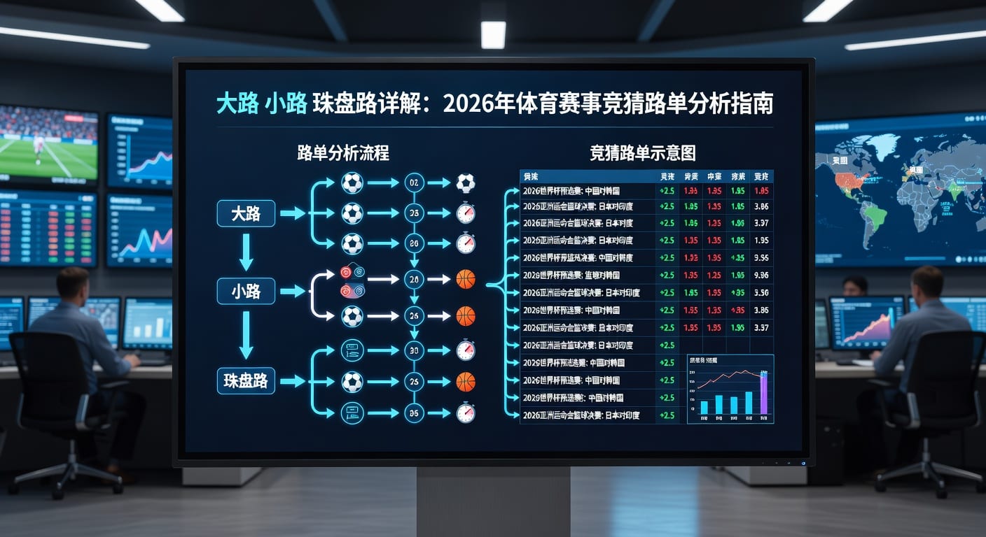 足球盘口解析：大路、小路、珠盘路，2026年世界杯投注参考